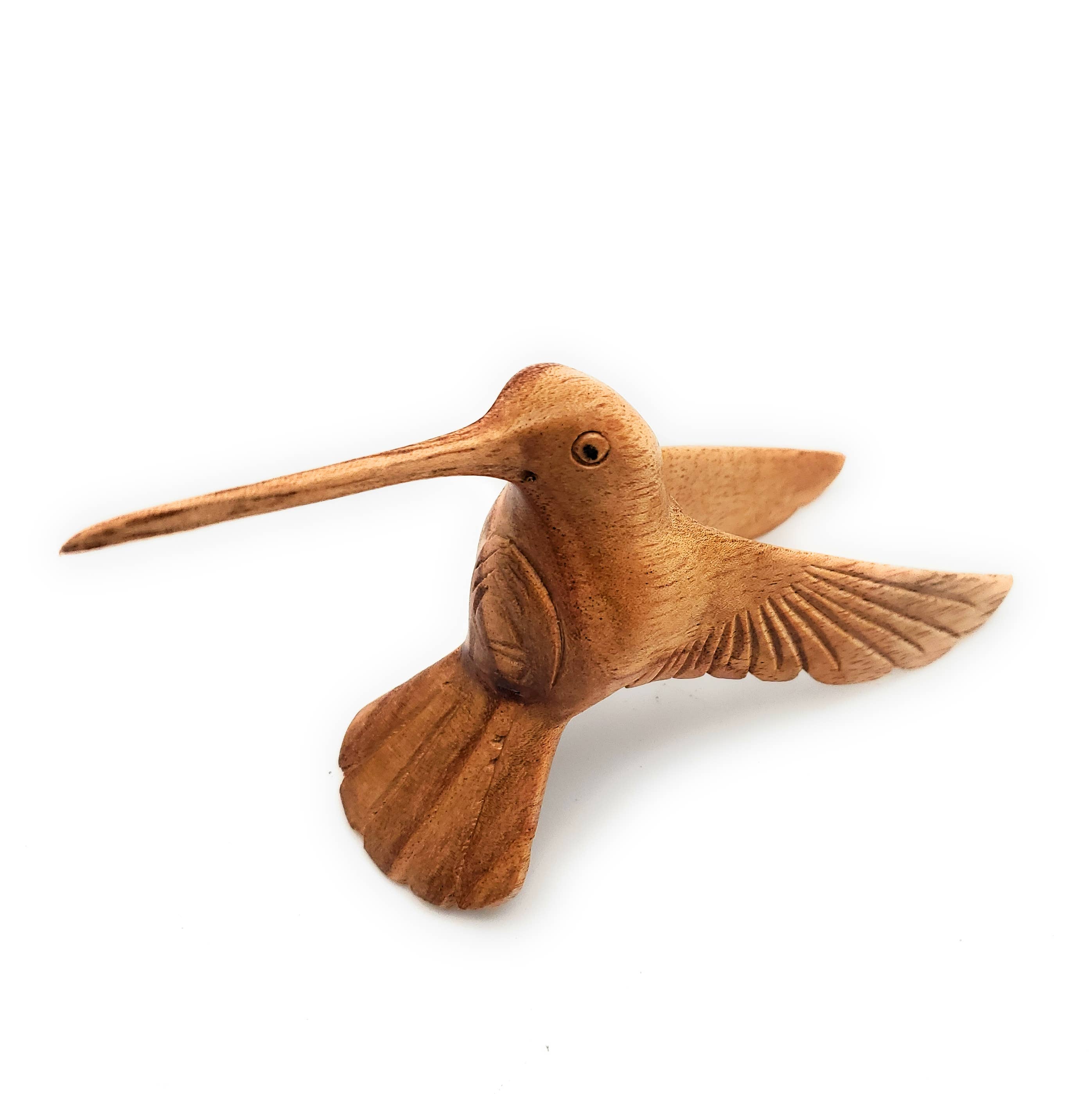 A Lost Art – Großhandel Dekofigur – Handgeschnitzte Kolibri-Skulptur aus natürlichem Holz3