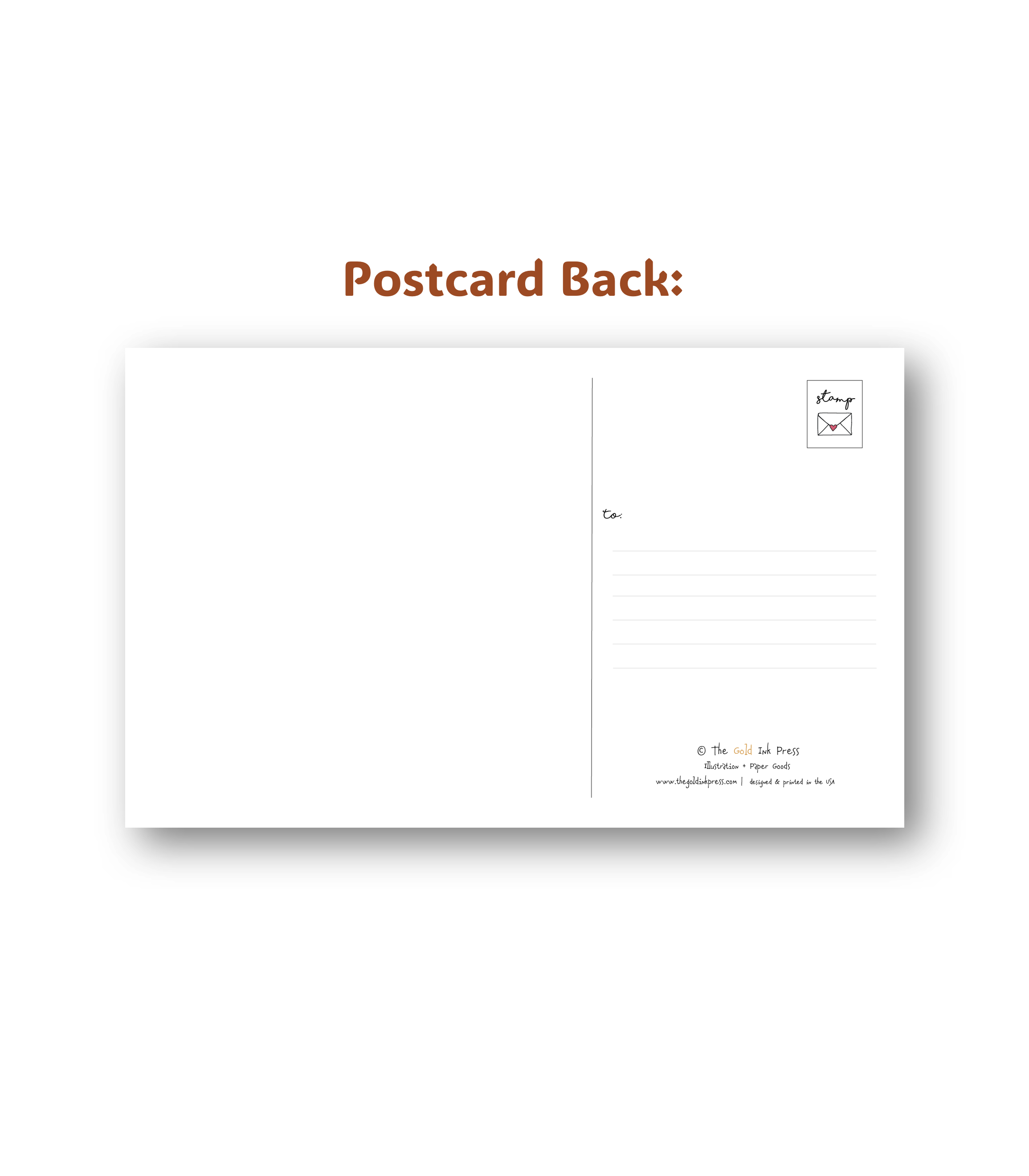 The Gold Ink Press - Wholesale Postcard - Maryland Stamp Postcard1