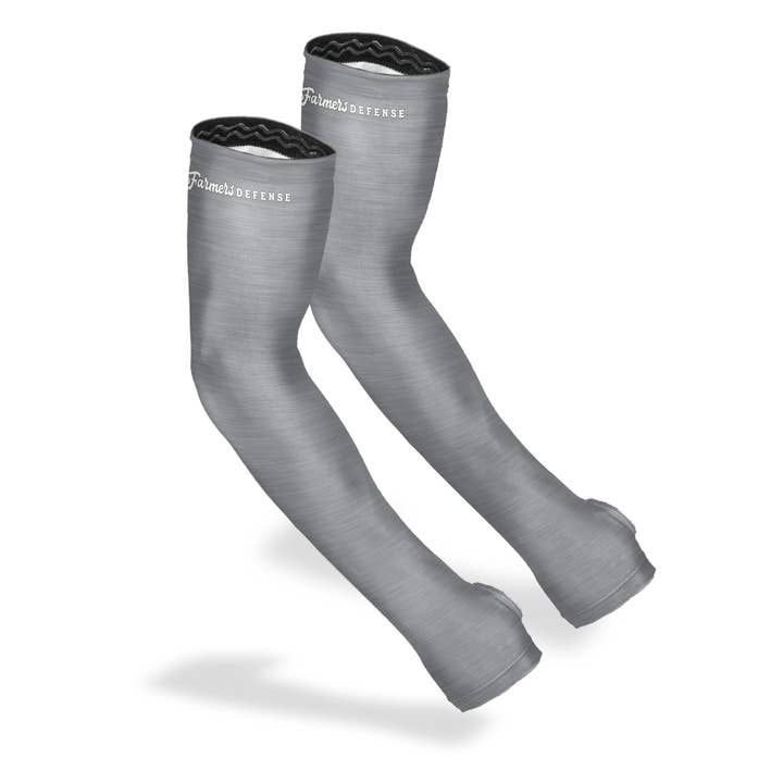 Farmers Defense - Wholesale Garden Gloves - Protection Sleeves - Heather Grey