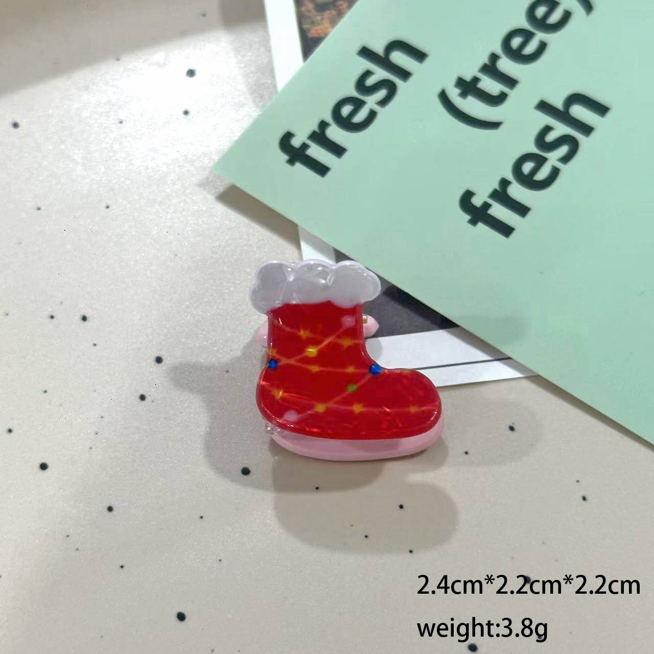 SoapElenGlen - Wholesale Hair Clip - Women's - Santa & Snowman Mini Hair Clip，Christmas Themed Hair Claw3