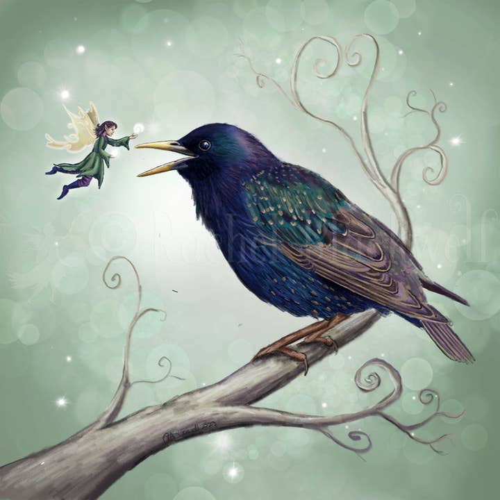 De Spreeuwenfee - Kleine Giclee voor wholesale door Ethereal Earth