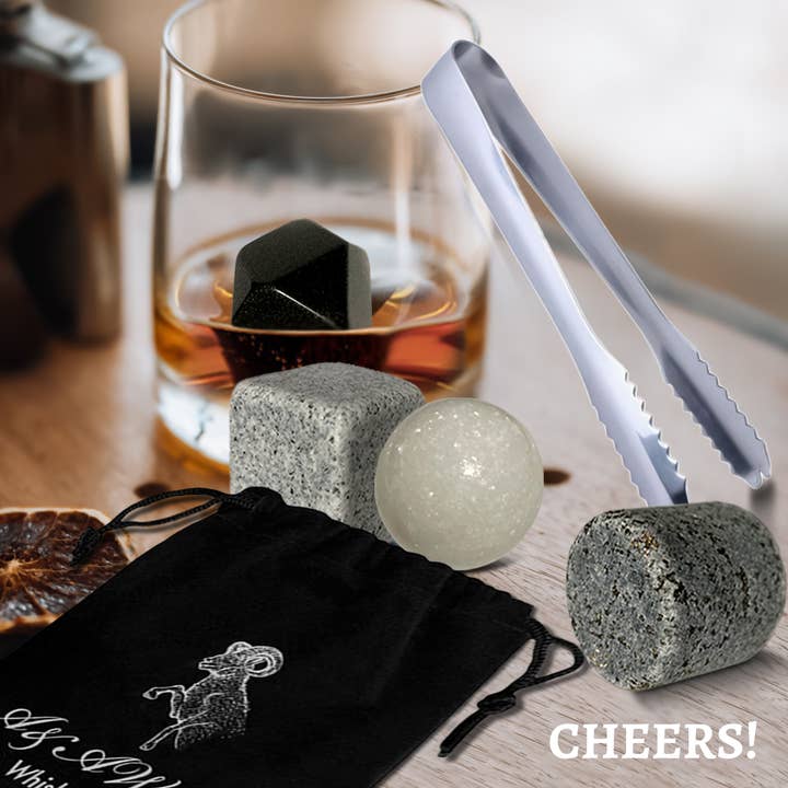 A&A Wonders - Wholesale Drink chilling cubes - Premium Whiskey Stones Set Of 4 Geometrical shapes5