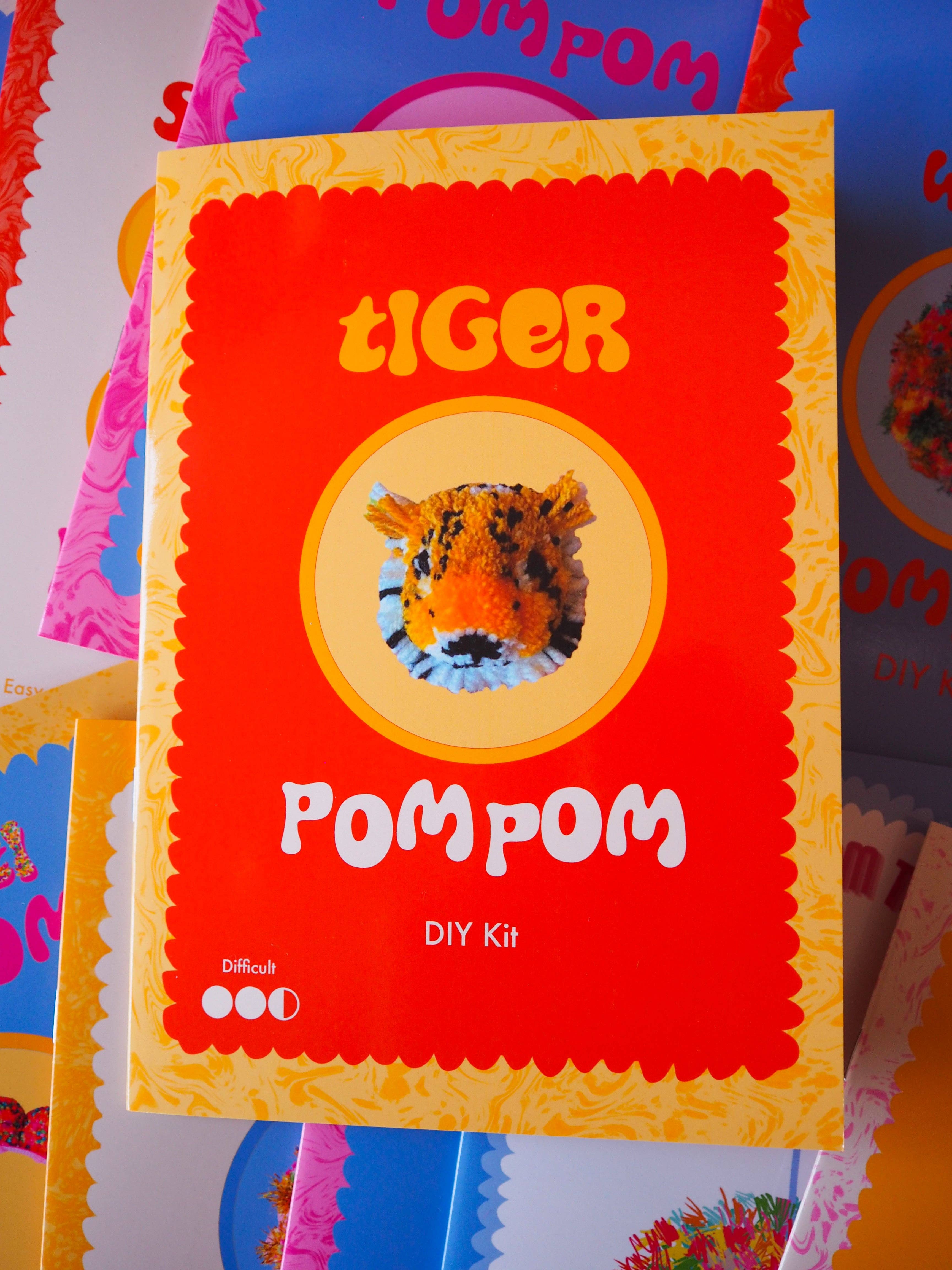 Fat Pom Poms – wholesale DIY craft kit – Tiger Pom Pom DIY Kit3