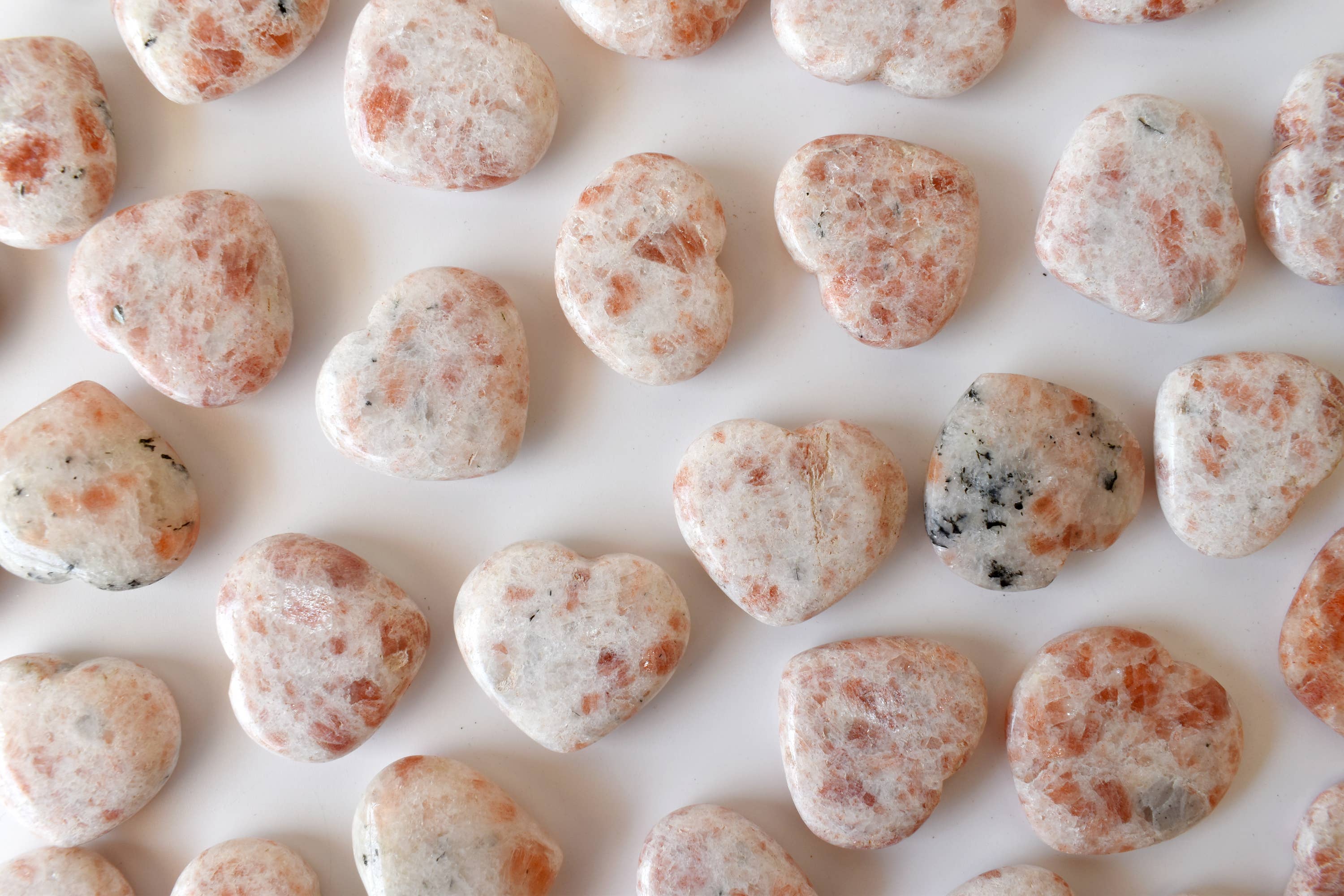 Soothing Crystals - Wholesale Spiritual Stone/Crystal - Healing Heart Stone | Sunstone | Mini Puffy Crystal Hearts7
