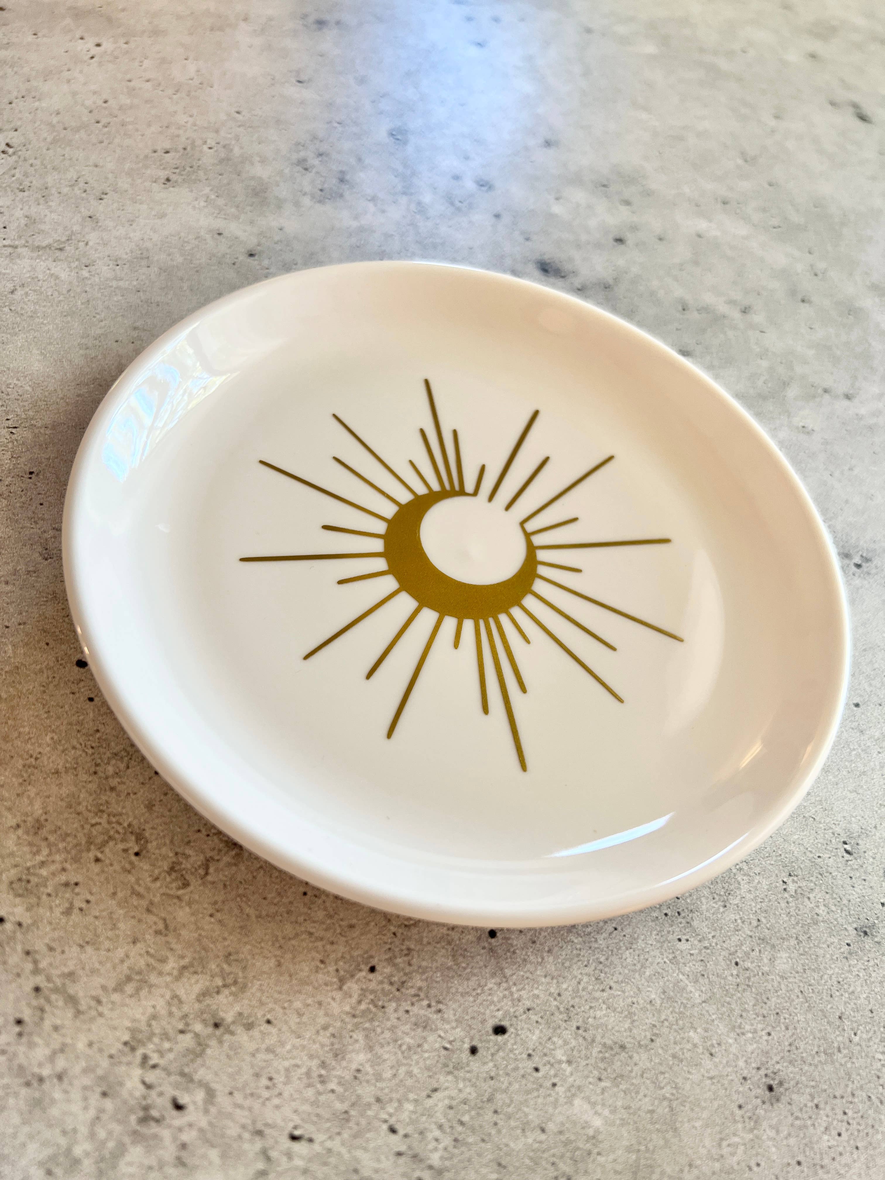 Wishcraft Goods - Wholesale Decorative Tray - Crescent Moon Magic Decorative Tray - Small 5.75"2