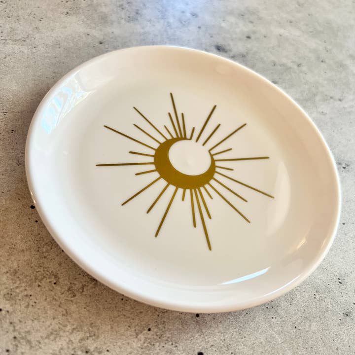 Wishcraft Goods - Wholesale Decorative Tray - Crescent Moon Magic Decorative Tray - Small 5.75"2