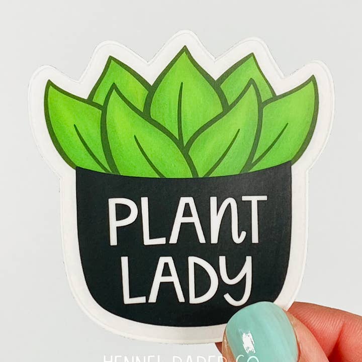 Sticker - Plant Lady for wholesale by Hennel Paper Co.