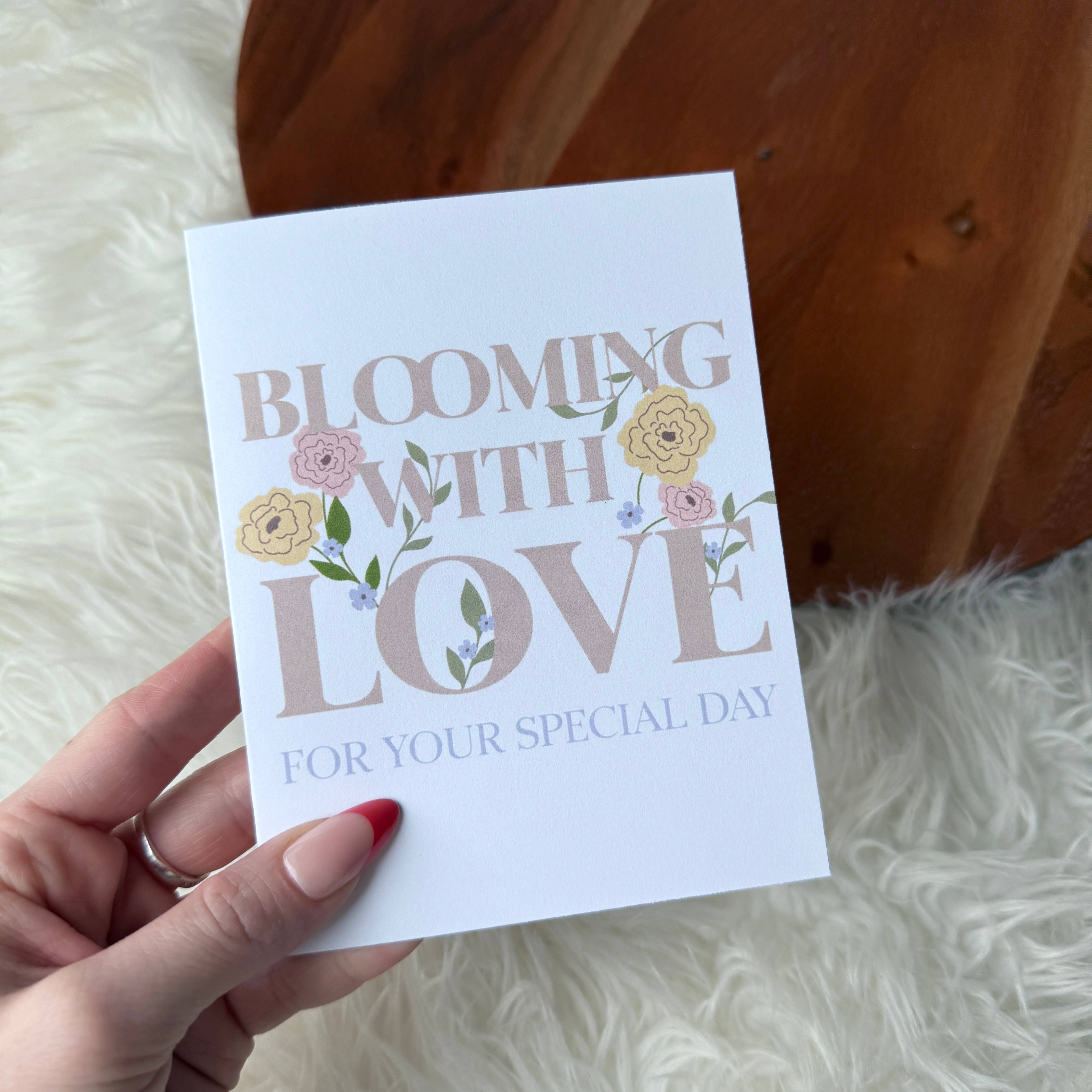 Big Moods - Wholesale Wedding Card - "Blooming with love" Spring Wedding Card2