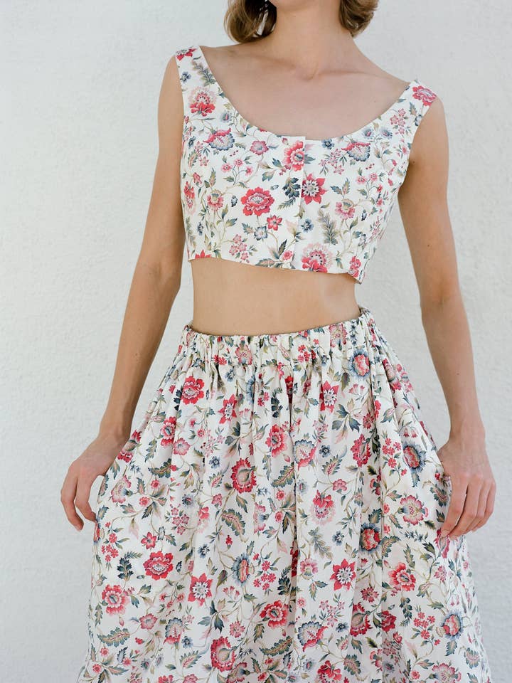 Adelaide Bra Top - Perennial Floral for wholesale by Emma Rothkopf