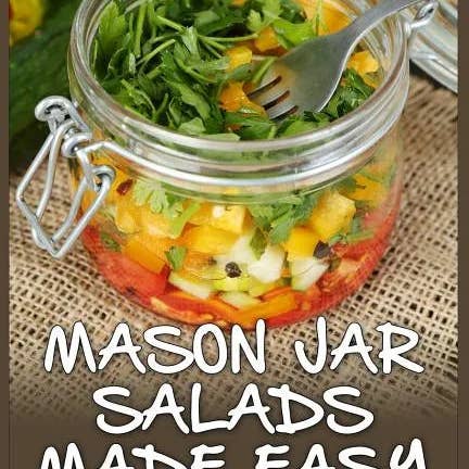 Books by splitShops - Wholesale Cookbooks & Food - Mason Jar Salads Made Easy: Healthy, Mouth Watering Salads in Jars to Take on the Go - Paperback