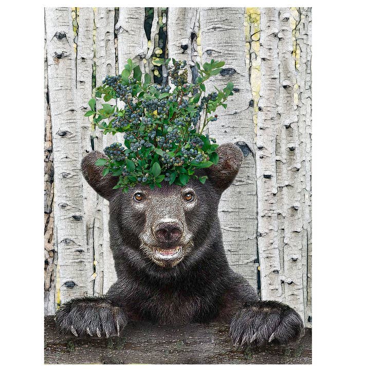 Alphie and Ollie – Engroshandel Viskestykke – sort bjørn og blå bær0