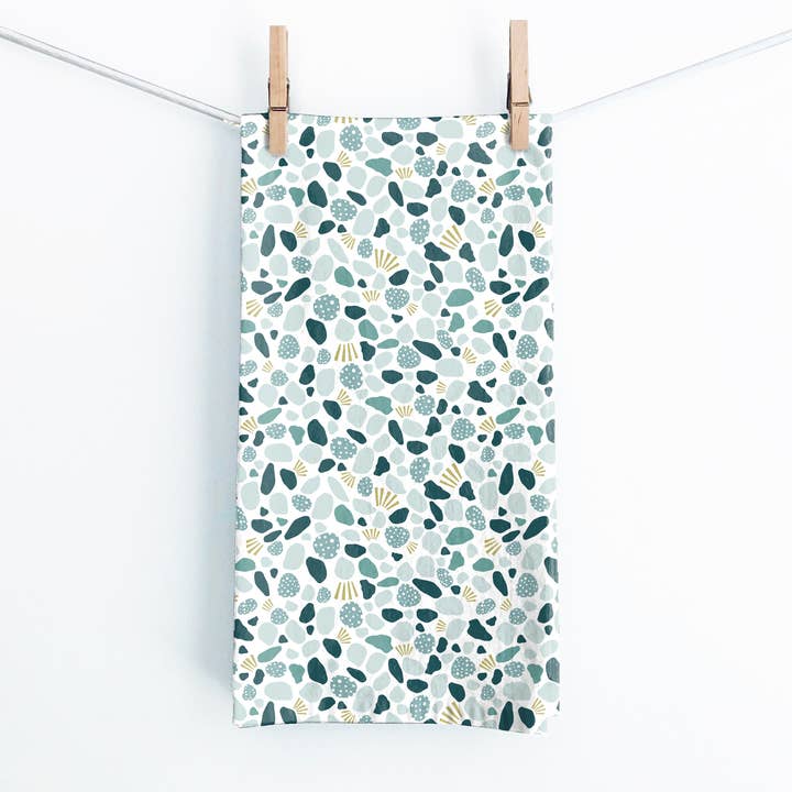 Beach Glass Tea Towel for wholesale by Juniper Blue