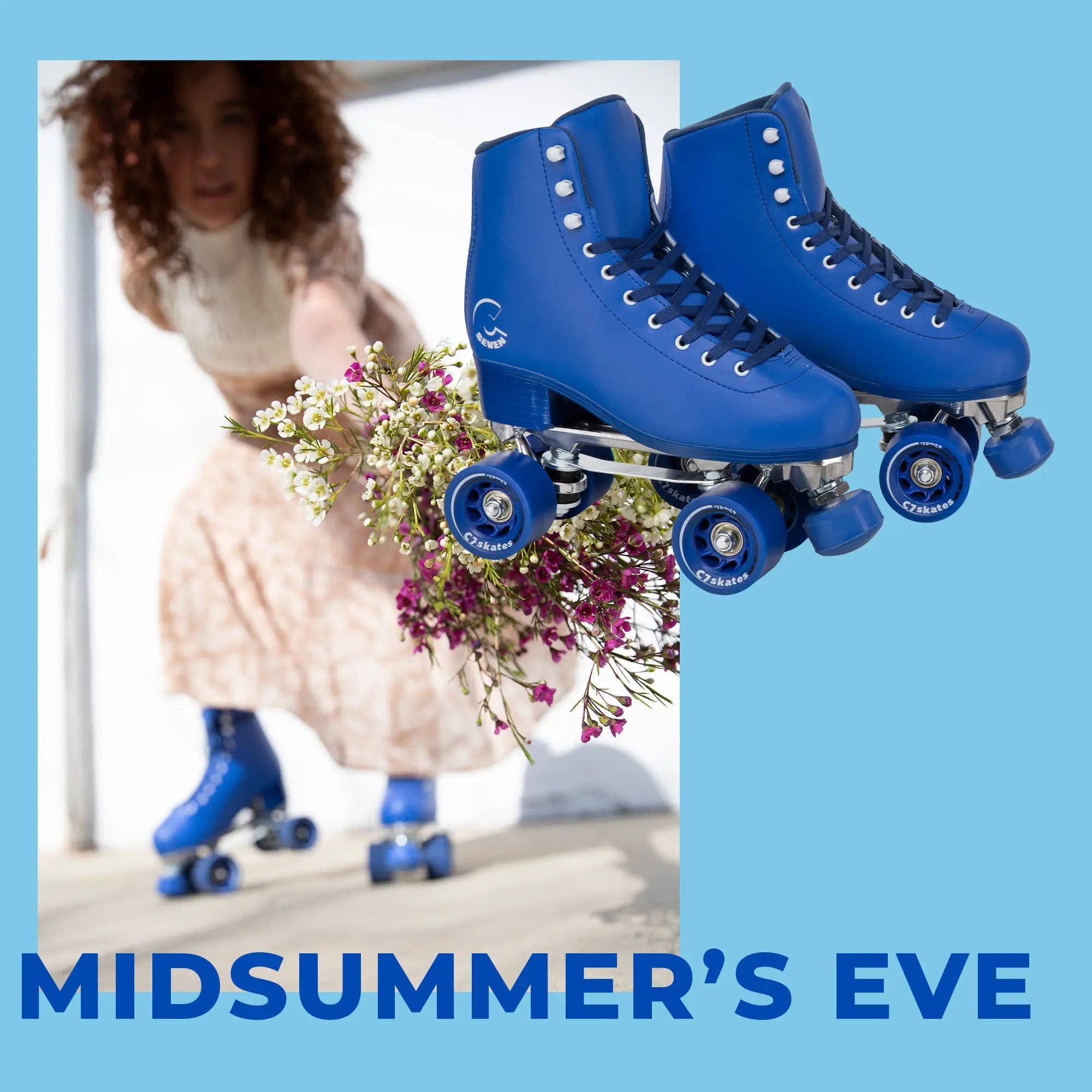 C7skates - Vente Patins à roulettes – homme - Patins Quads Midsummer's Eve bleu intense1
