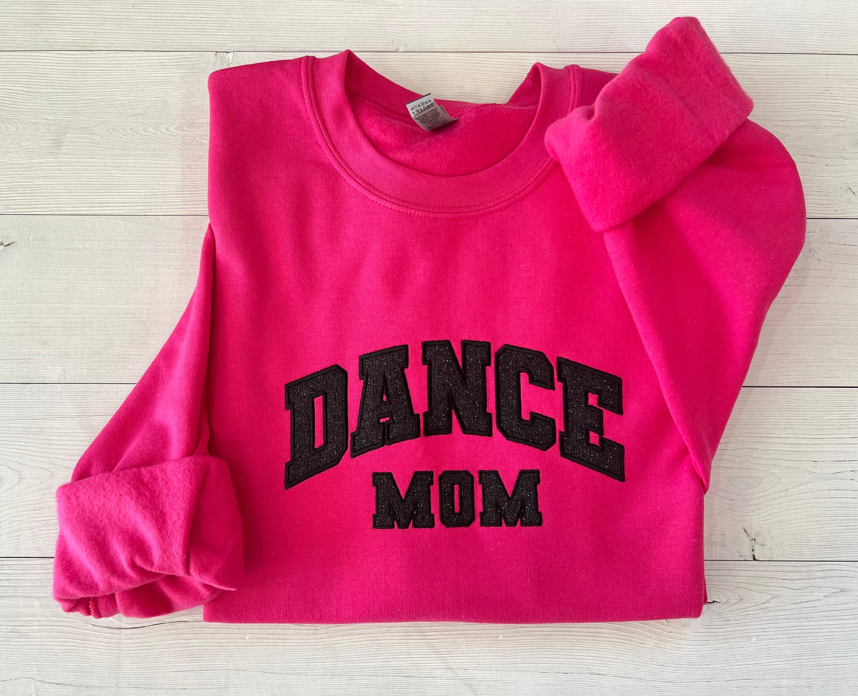 Up2ournecksinfabric - Wholesale Sweatshirt - Women's - Glitter Applique Embroidered Dance Mom Sweatshirt2