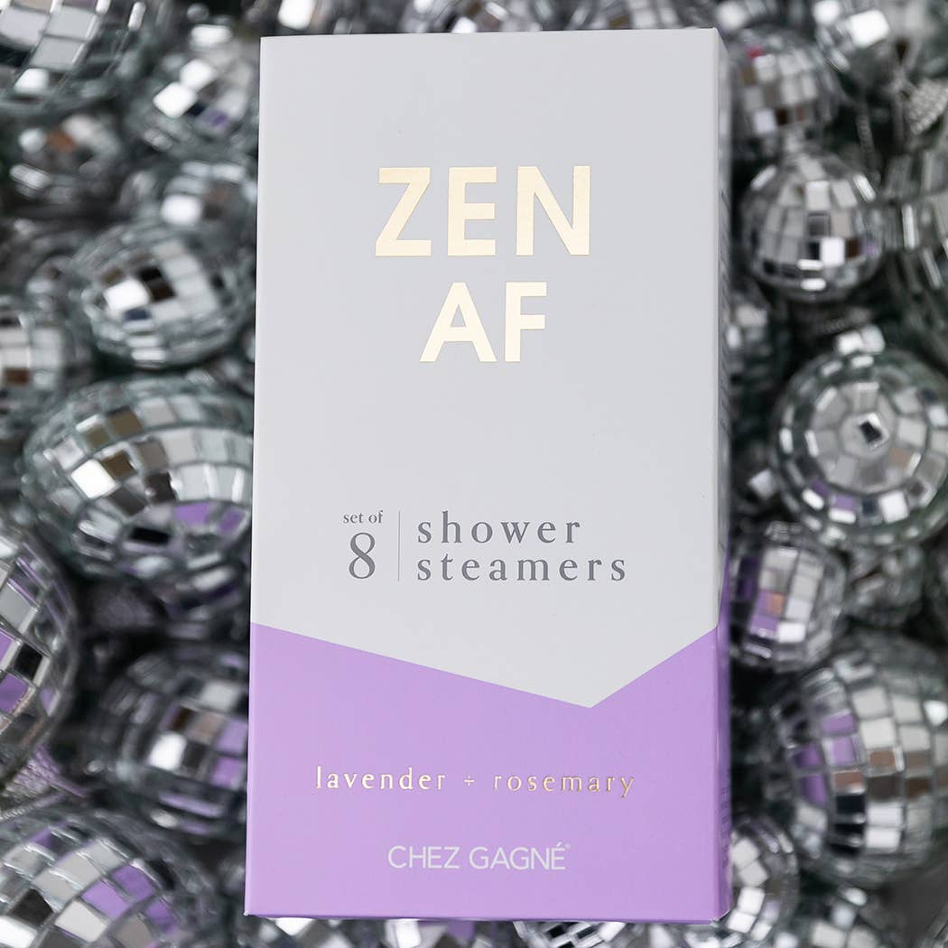 Chez Gagné - Wholesale Shower Steamer/Bomb - Zen AF - Aromatherapy Shower Steamers - Lavender - Set of 89