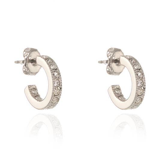 Brincos Cachet Saga 12mm Argola Banhado a Platina por atacado de Cachet London