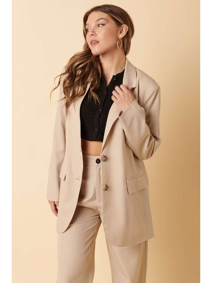 mittoshop - Wholesale Blazer - Women's - BOYFRIEND OVERSIZED BLAZER13