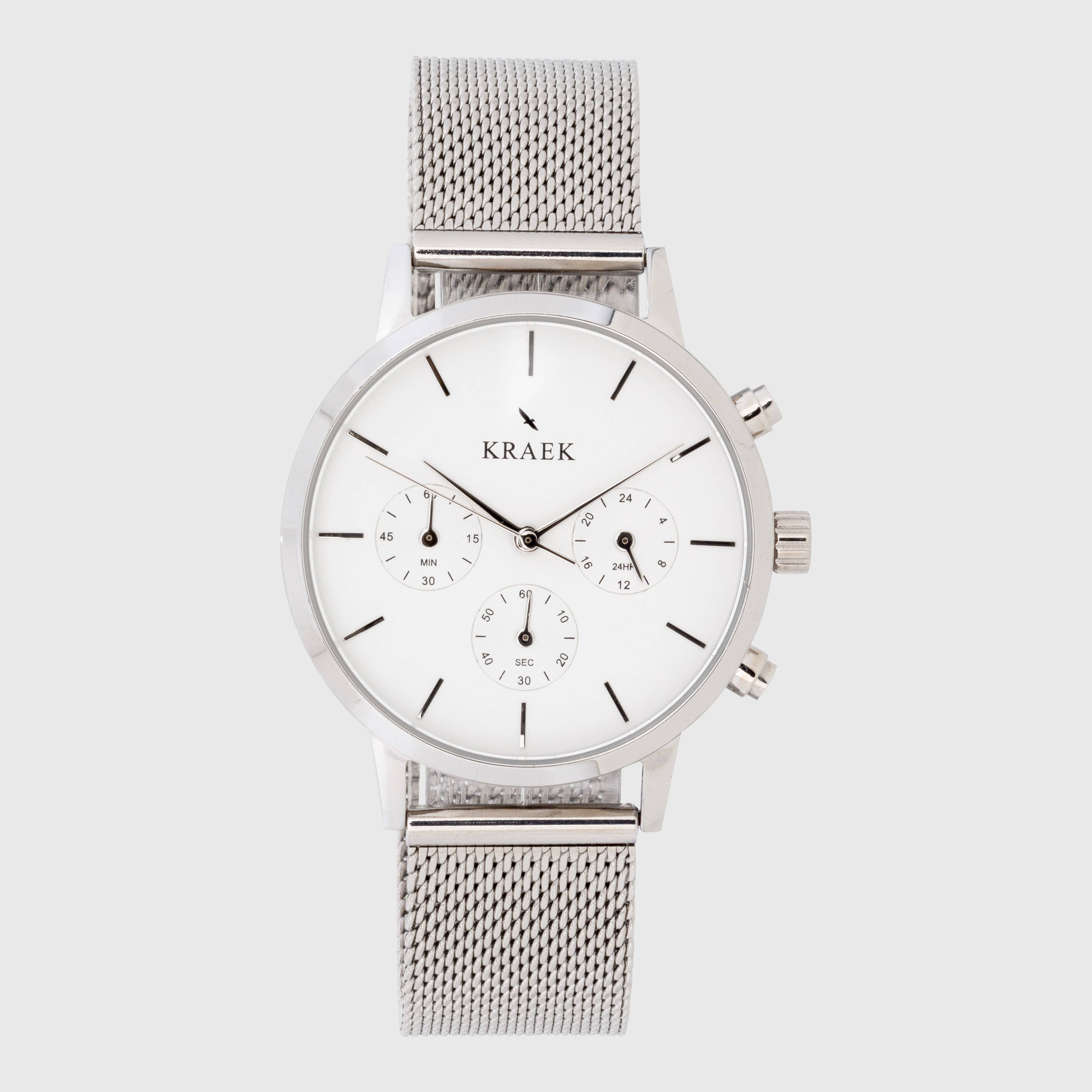 KRAEK Watches - Wholesale Wrist Watch - Women's - Nora | Silver | Mesh | 38 mm0