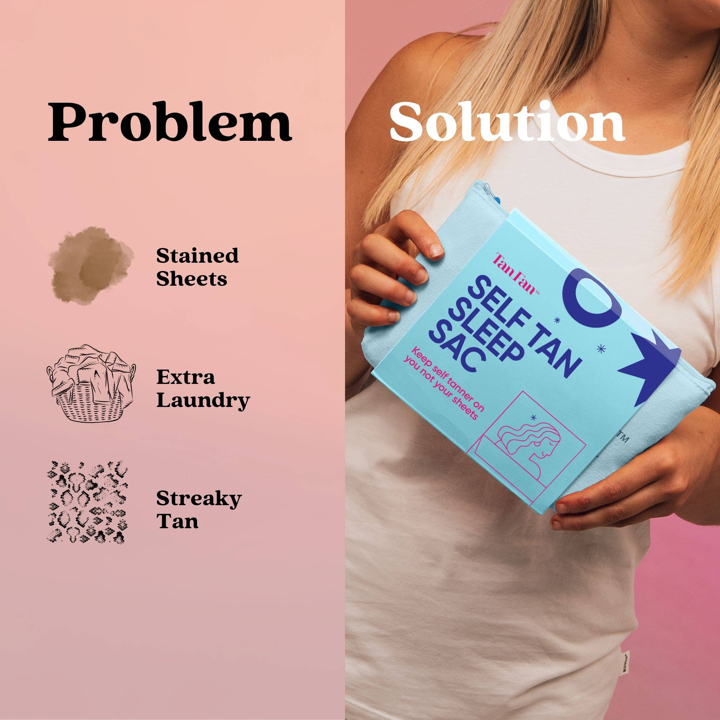 Tan Fan - Wholesale Sheet Set - Self Tan Sleep Sac French Navy2