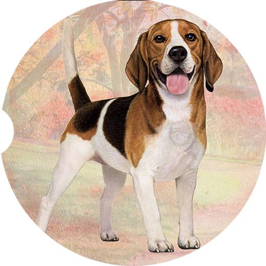 E&S Pets - Vente Sous-verre pour voiture – unisexe - Dessous de verre de voiture Beagle1