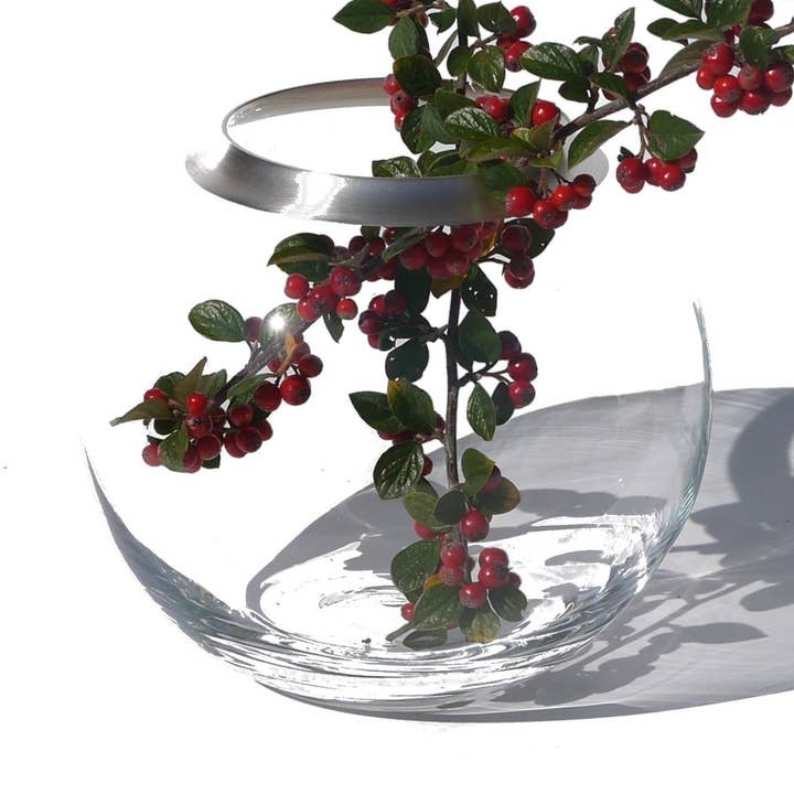 Vaso in cristallo | vaso a sfera di cristallo per la vendita all'ingrosso da parte di Blue Chilli Design