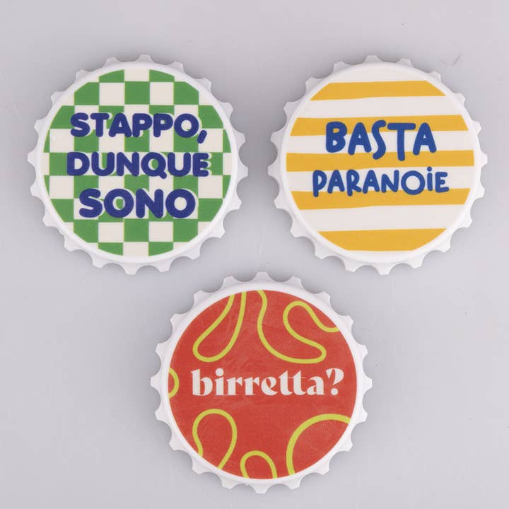 VdE Tivoli 1996 - Wholesale Ornament Set - MORE AMOR BOTTLE OPENER MAGNET 3 ASSORTED