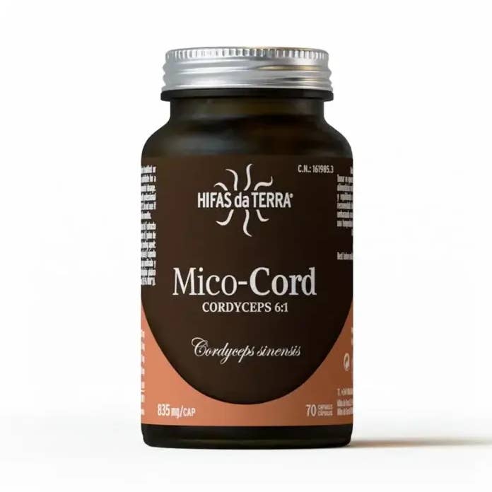 Mico Cord 70 Vegetabiliska Kapslar På 835 mg Glasformat för wholesale av Hifas da Terra