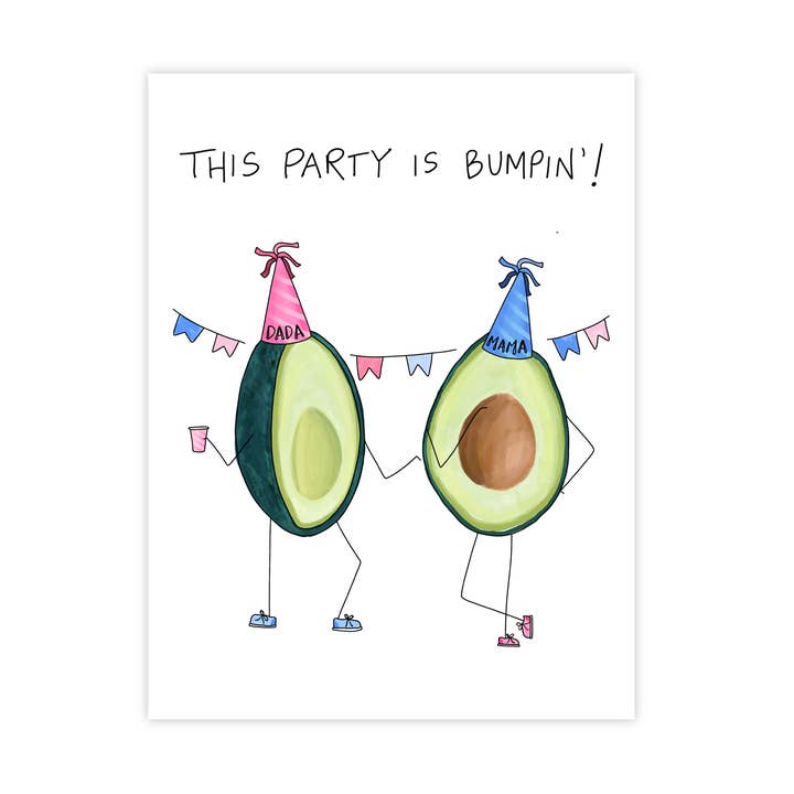 Lemon Lines - Wholesale Baby Card - A Bumpin' Party6
