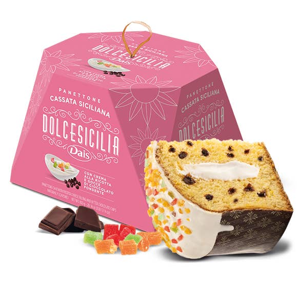 Dais Panettone Sicilian Cassata 28.2 oz (800gr) for wholesale by Gusto Italian Foods LLC