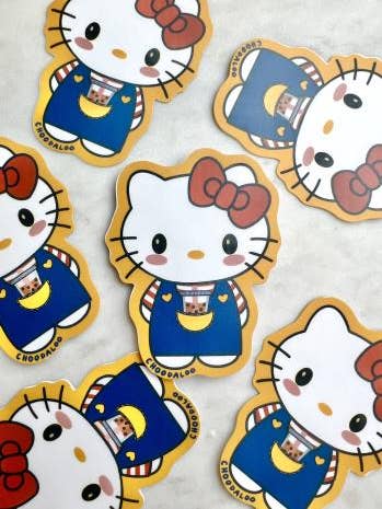 Pegatina Hello Kitty Boba - Pegatina Hello Kitty para venta al por mayor de Choodaloo