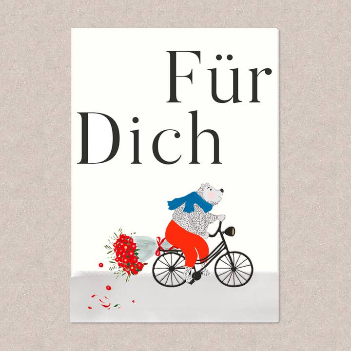 greeting card, 'For you' for wholesale by littl'pix