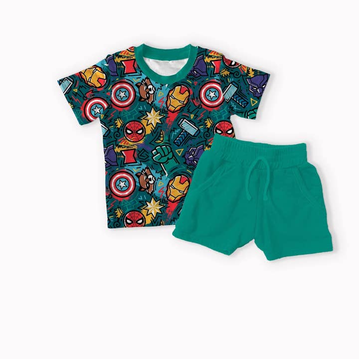 Dream Team Bamboo T-shirt & Shorts Set for wholesale by Secret Stock Reserve