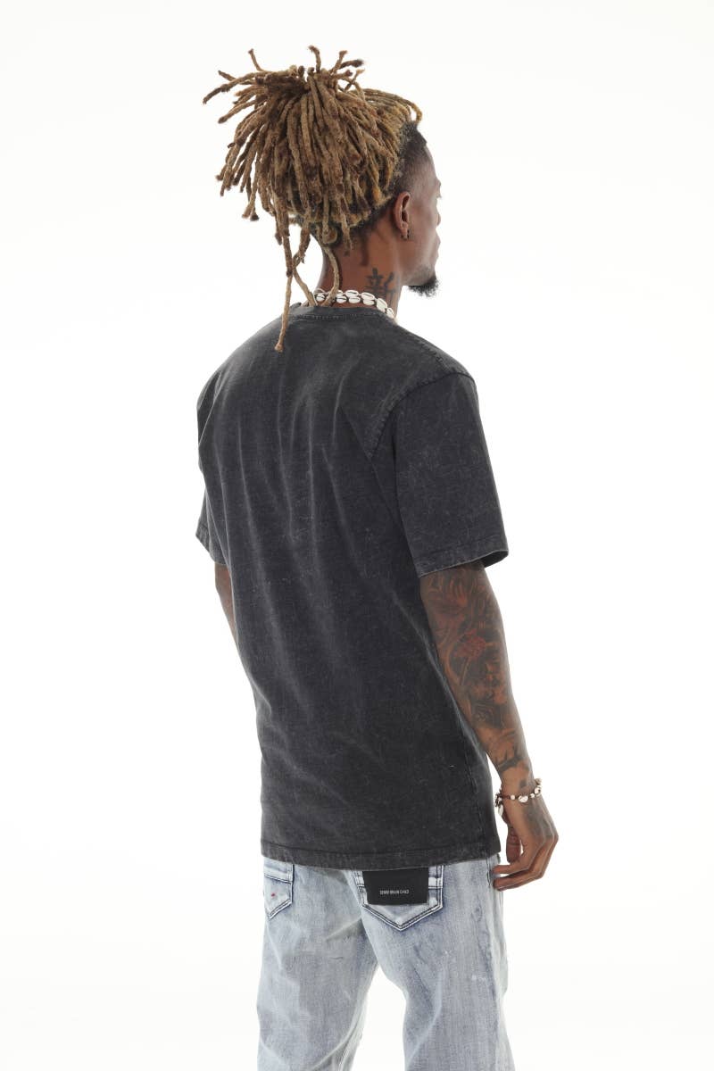 Stylo - Wholesale T-Shirt - Men's - Heavyweight Acid Wash Black Tshirt3