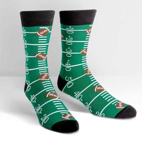 Touchdown Men's Crew Socks for wholesale by Sock it To Me