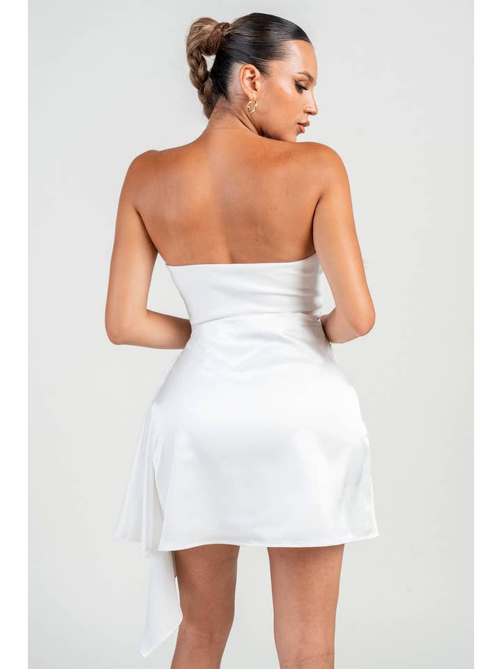 PRIVY - Wholesale Dress - Women's - HD30374SST_PLUNGE NECKLINE A-LINE MINI DRESS2