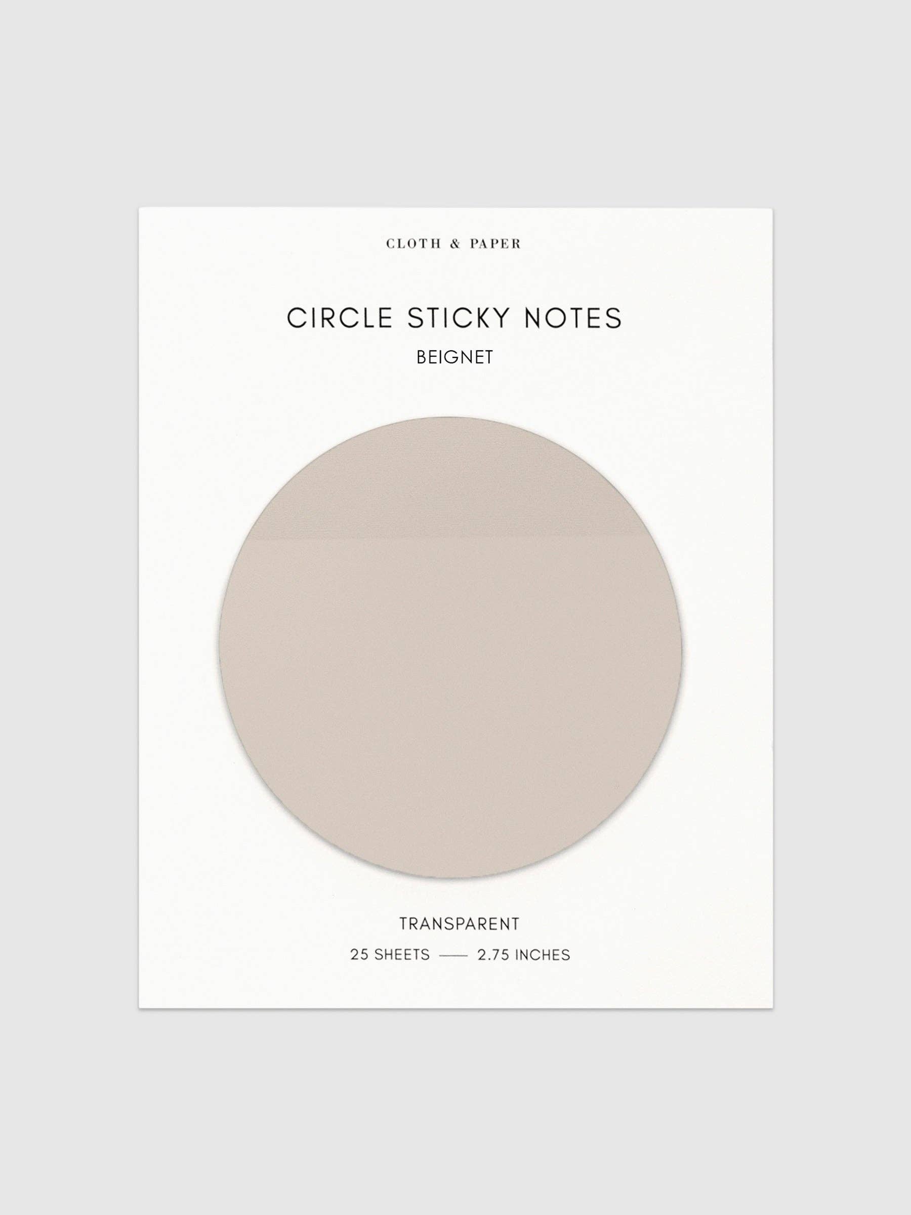 Cloth & Paper - Wholesale Sticky notes - Transparent Circle Sticky Notes8