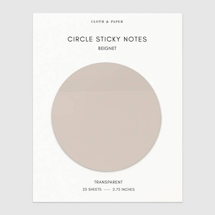 Cloth & Paper - Wholesale Sticky Notes - Transparent Circle Sticky Notes8