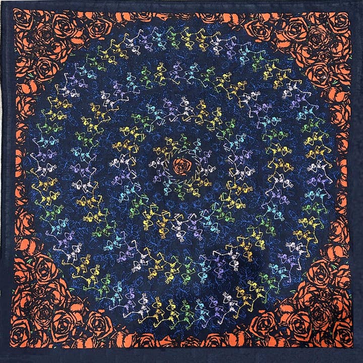 Sunshine Joy – wholesale Bandana – Unisex – Grateful Dead Rainbow Dancers Bandana 22x22 0