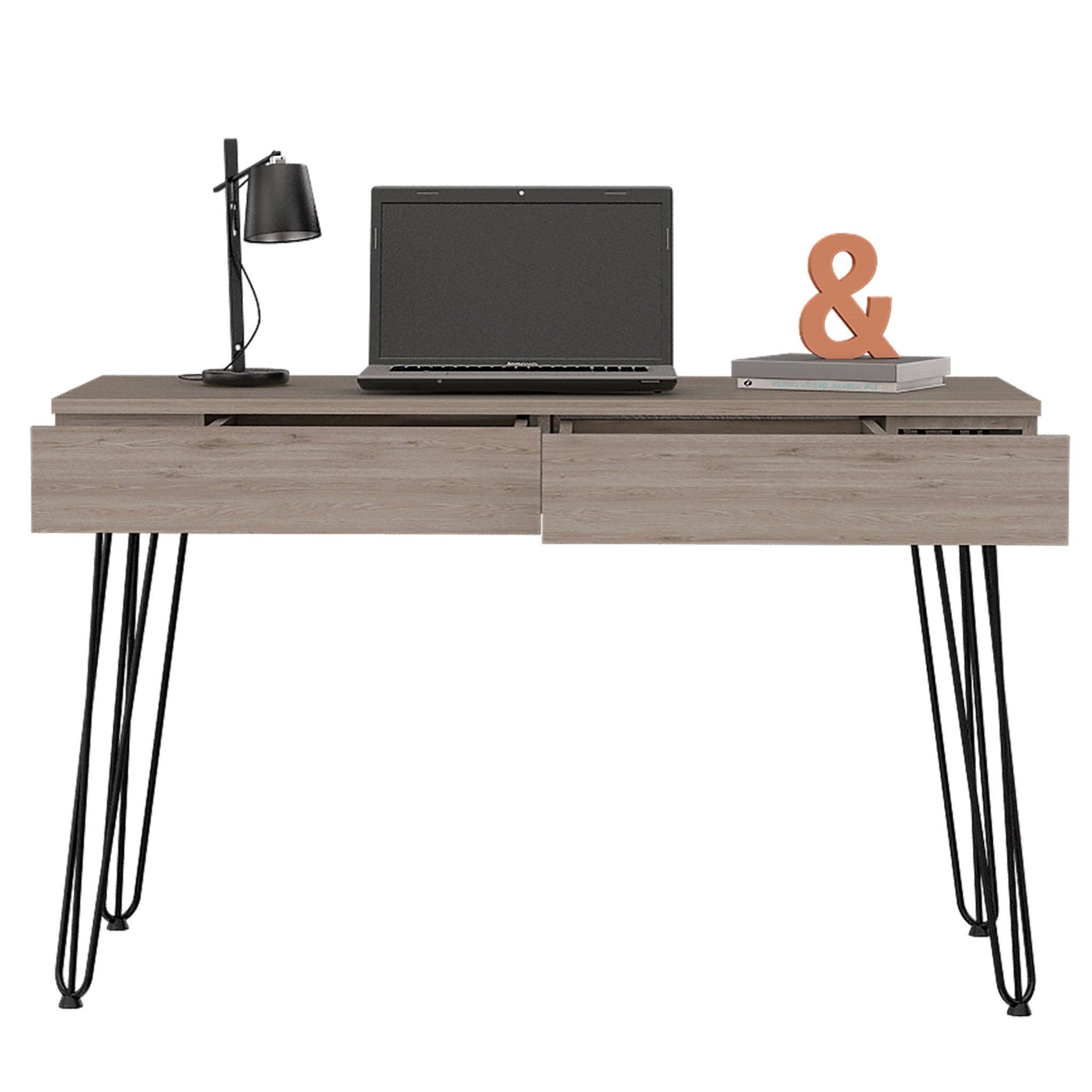 TUHOME FURNITURE - Wholesale Desk Set - Mumbai Writing Desk, Four Legs, Two Drawers16