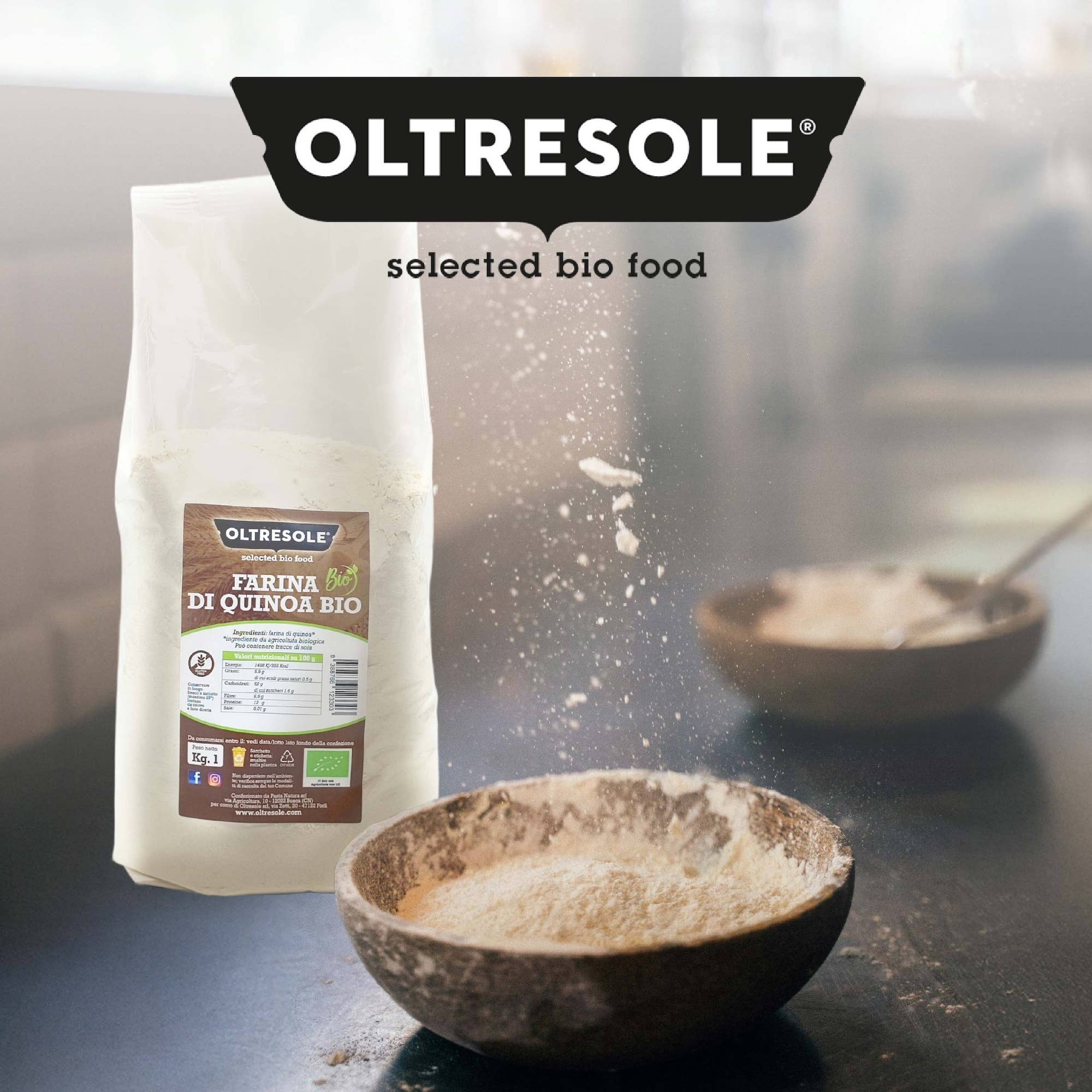 Oltresole - Wholesale Gluten-free flour - ORGANIC QUINOA FLOUR 1 Kg6
