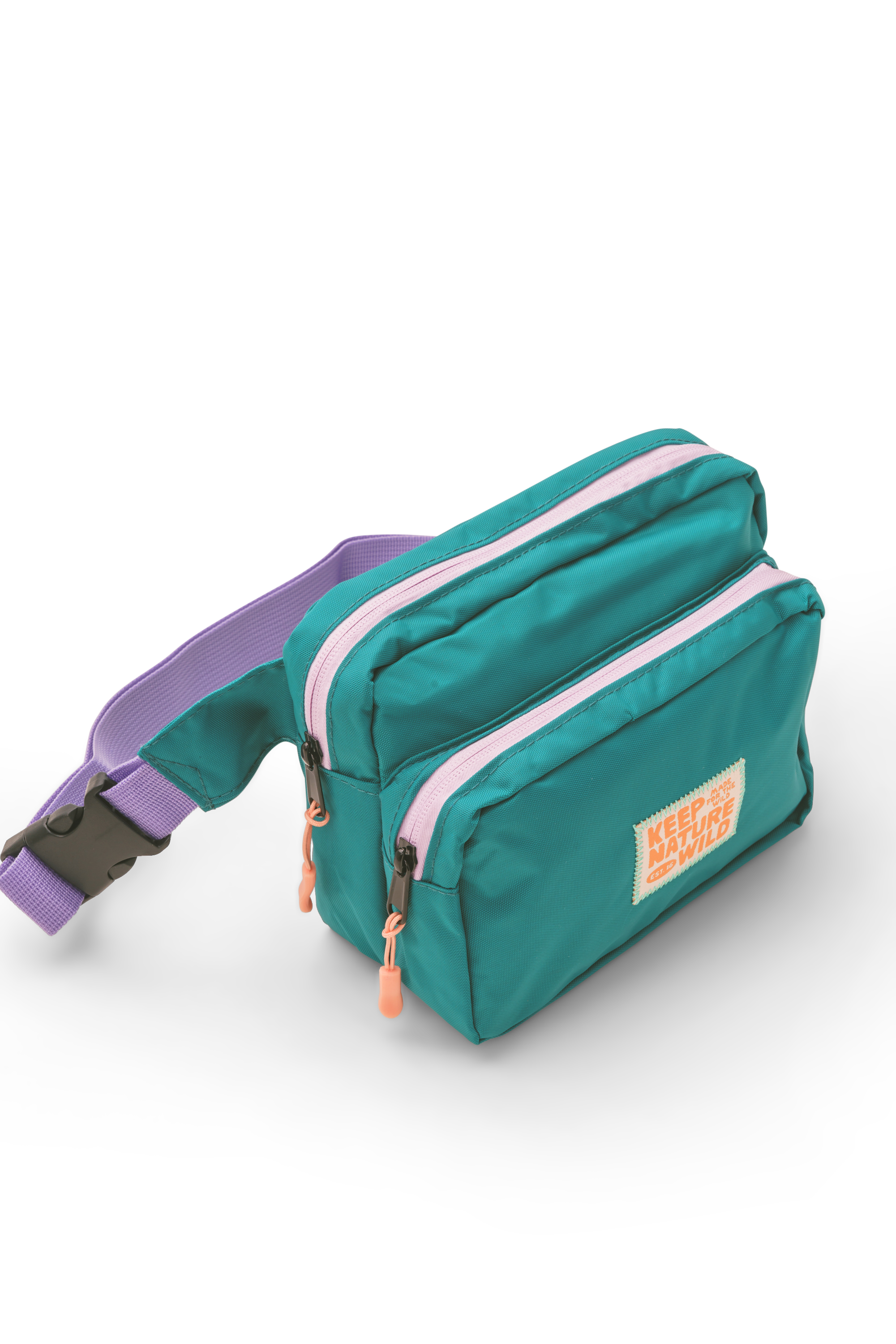 Keep Nature Wild - Wholesale Belt Bag - Unisex - KNW Fanny Pack | Teal/Lavender5