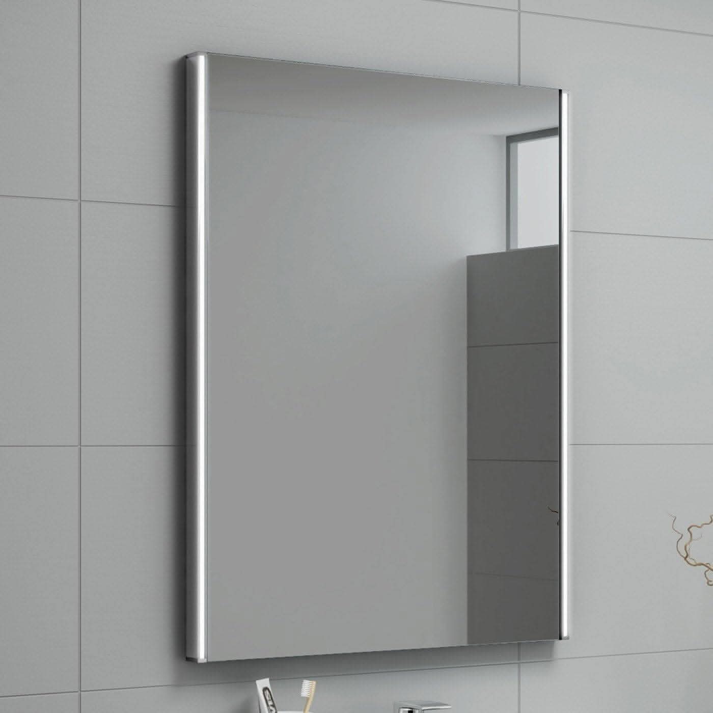 Bathroom4Less – wholesale Wall mirror – Wall Mounted Illuminated Mirror With LED Light Battery 700mm x 500mm5