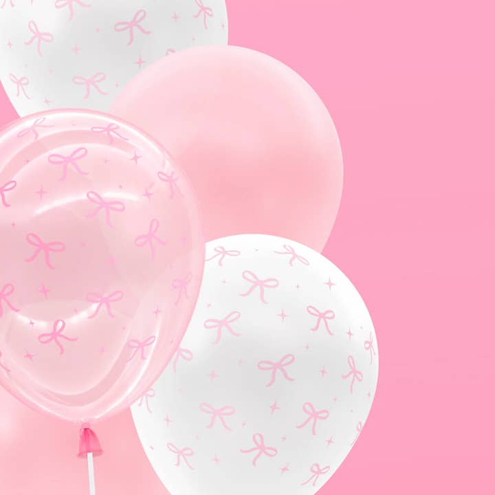 xo, Fetti - Wholesale Balloon - Pink Bow Latex Balloons 24 | Party, Coquette5
