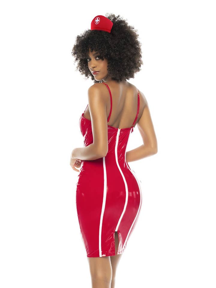 Nurse costume dress adjustable straps and headband for wholesale on Faire2