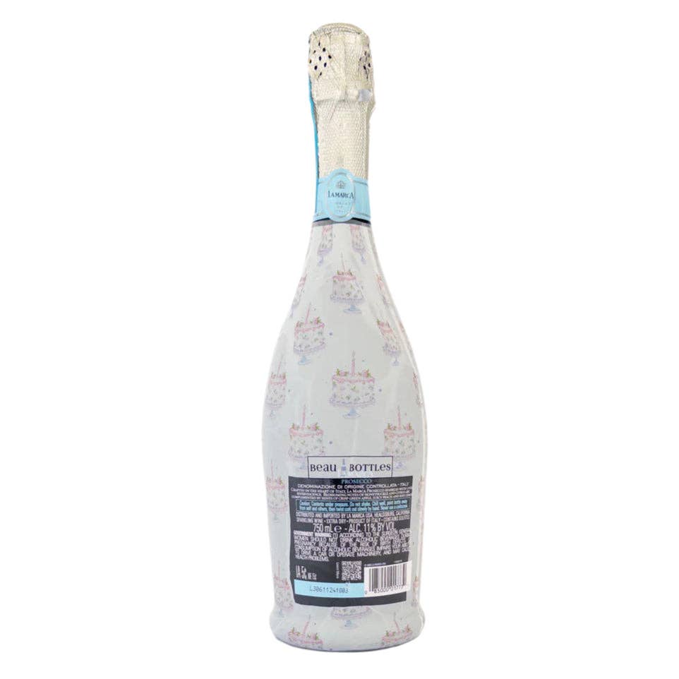 Beau Bottles - Vendita all'ingrosso Busta regalo per vino - Beau Bottles Torte di Compleanno Pastello Grandmillenial - Collezione Prosecco3