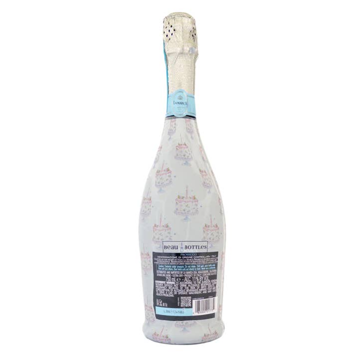 Beau Bottles - Vendita all'ingrosso Busta regalo per vino - Beau Bottles Torte di Compleanno Pastello Grandmillenial - Collezione Prosecco3