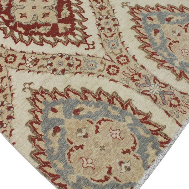 Noori Rug - Wholesale Area Rug - Yousafi Penley Ivory/Rust Rug, 9'10" x 13'10"2