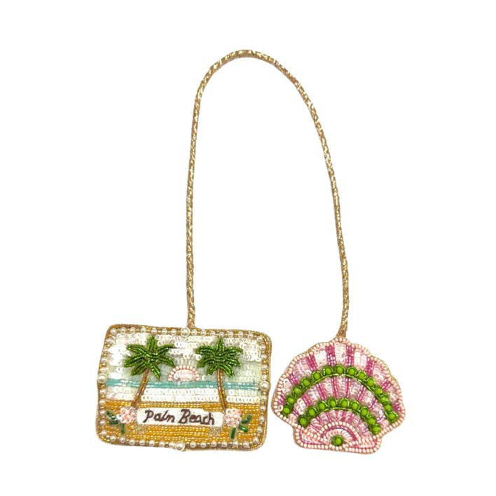 The Palm Beach Bag Charm for wholesale by Beth Ladd Collections