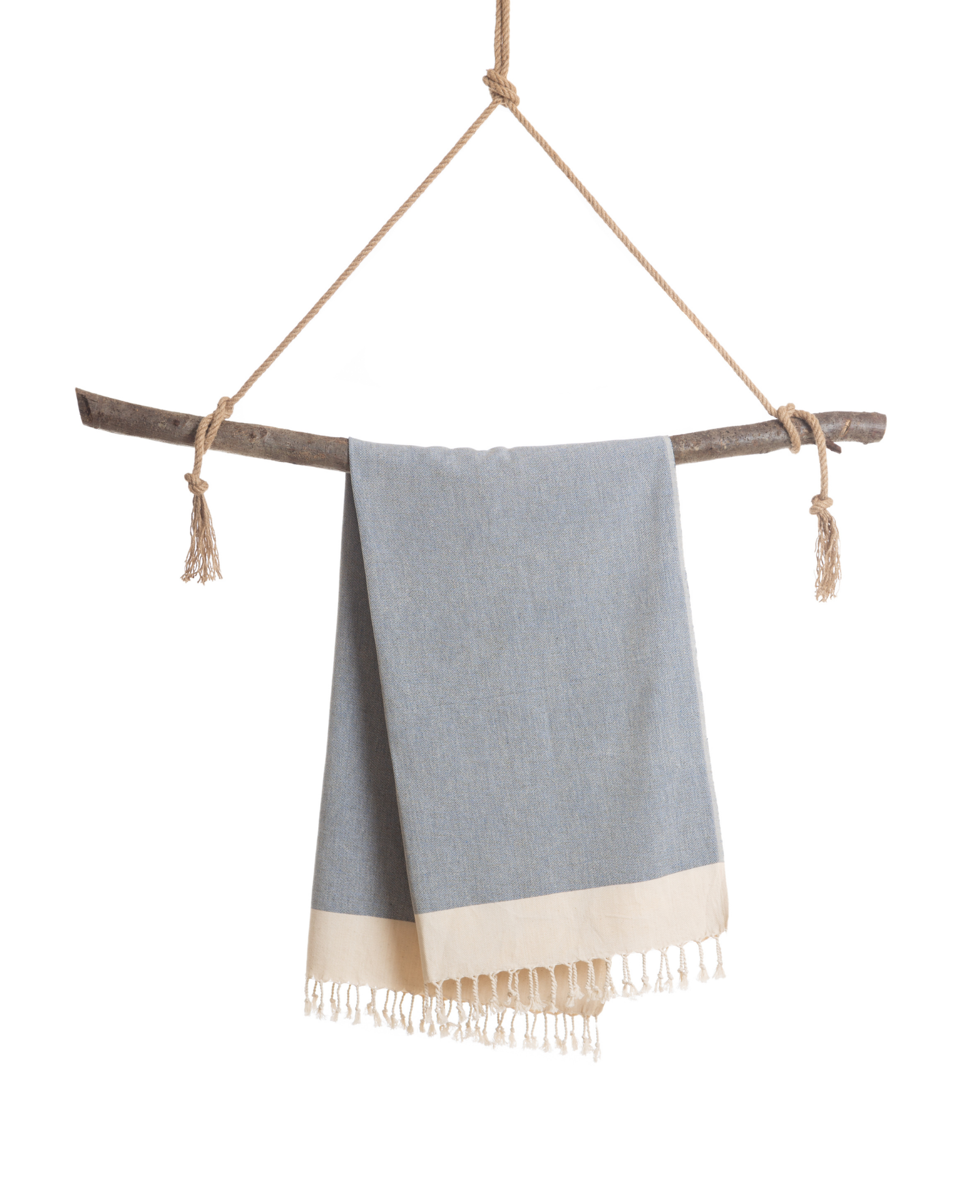 Samimi - Wholesale Beach Towel - MANOLIA Cotton Hammam Towel, Stylish Scarf - Dark Blue (180x100 cm)2