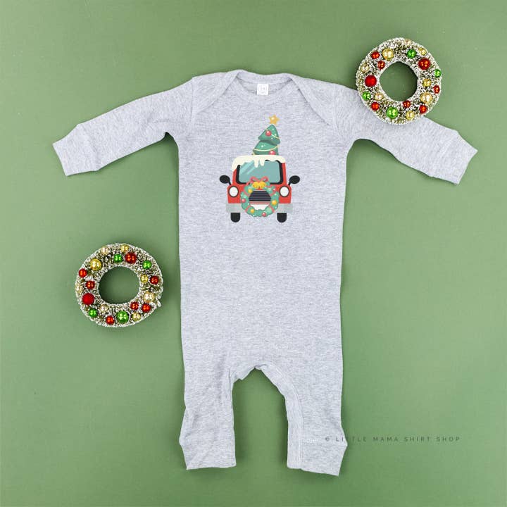 Vintage Christmas Truck - Baby Sleeper for wholesale by Little Mama Shirt Shop